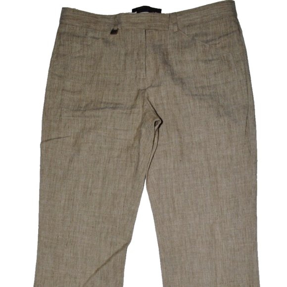 BCBGMAXAZRIA NEW SZ 0 XS LINEN BLEND SLIGHTLY STRETCHY DRESS PANTS - Picture 3 of 8